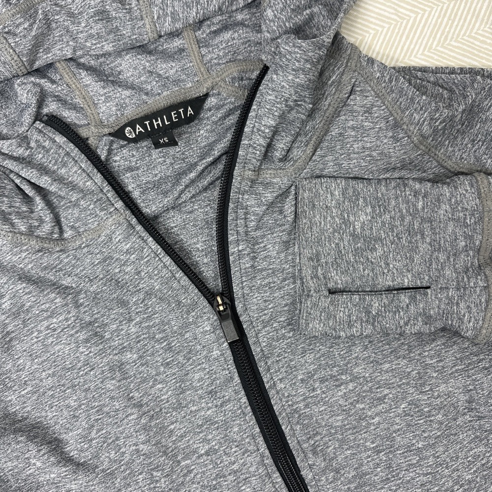 Athleta Jacket Size XS Pacifica Baja Full Zip Hooded Athleisure Running Stretch